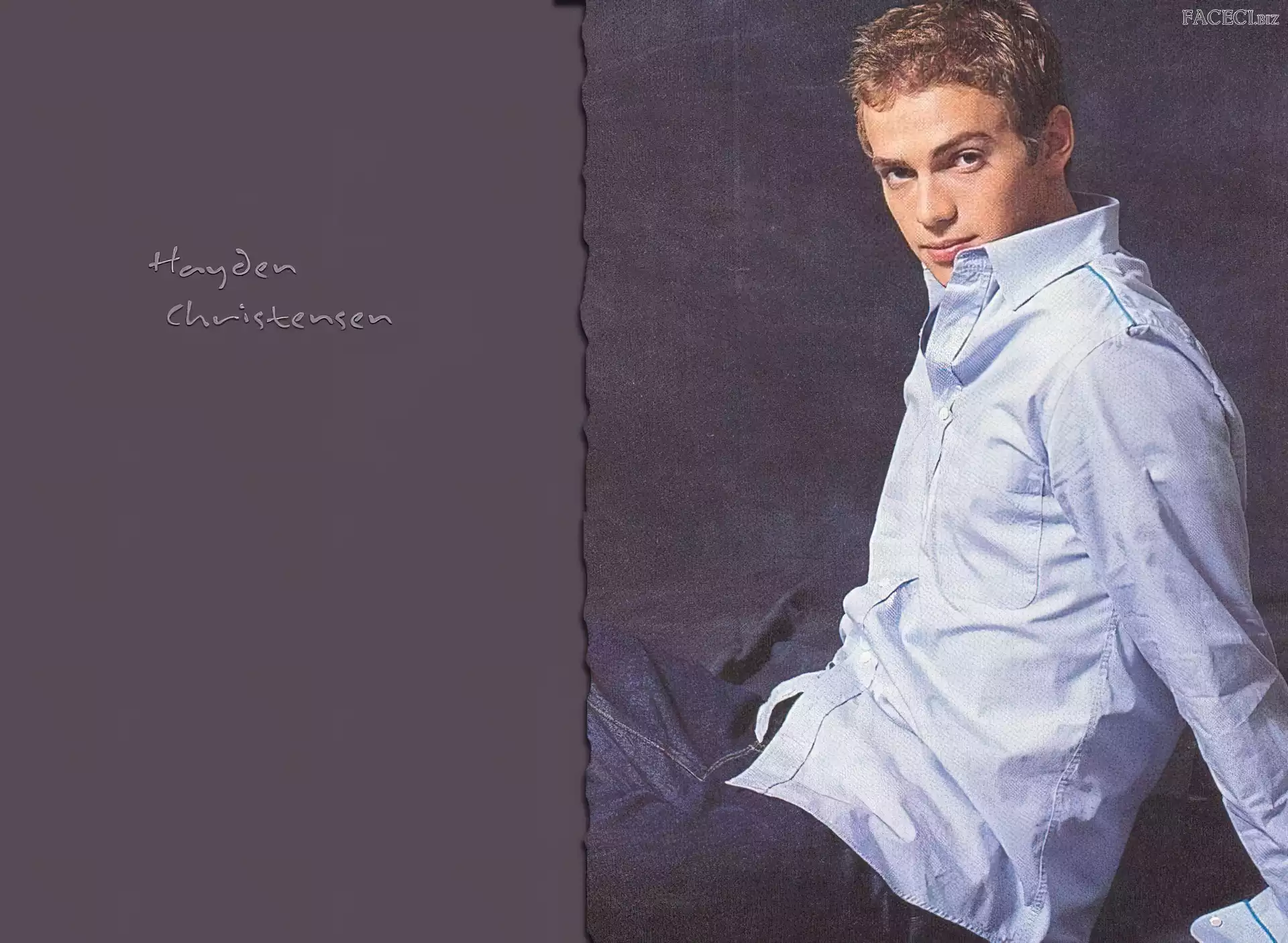 Hayden Christensen, jasna koszula